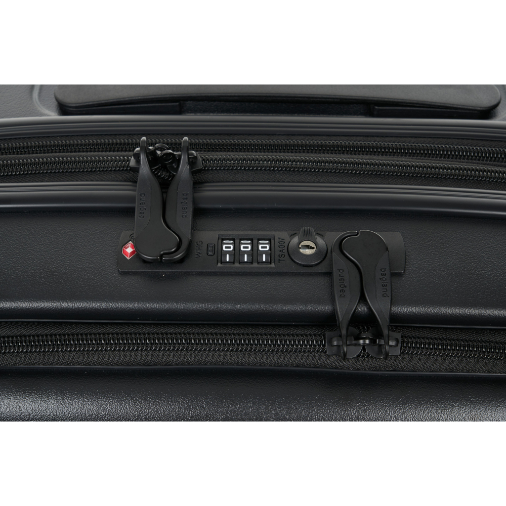 Валіза Bagland маленька 40 л чорна (1140721768) - зображення 9