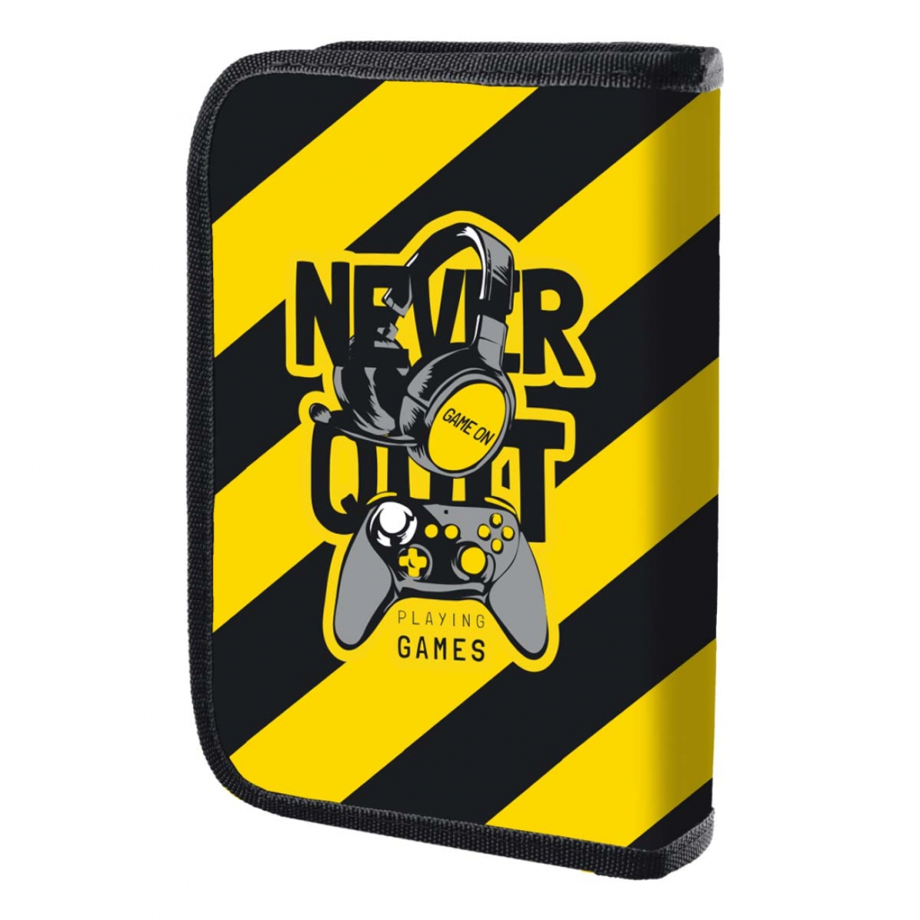 Пенал Yes HP-04 одинарний з двома клапанами Never Quit (533432) - изображение 2