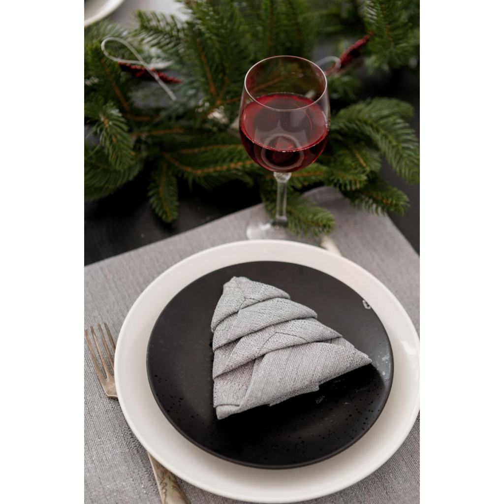 Серветка на стіл Прованс Перлина Silver 40х40 см (037584) - зображення 3