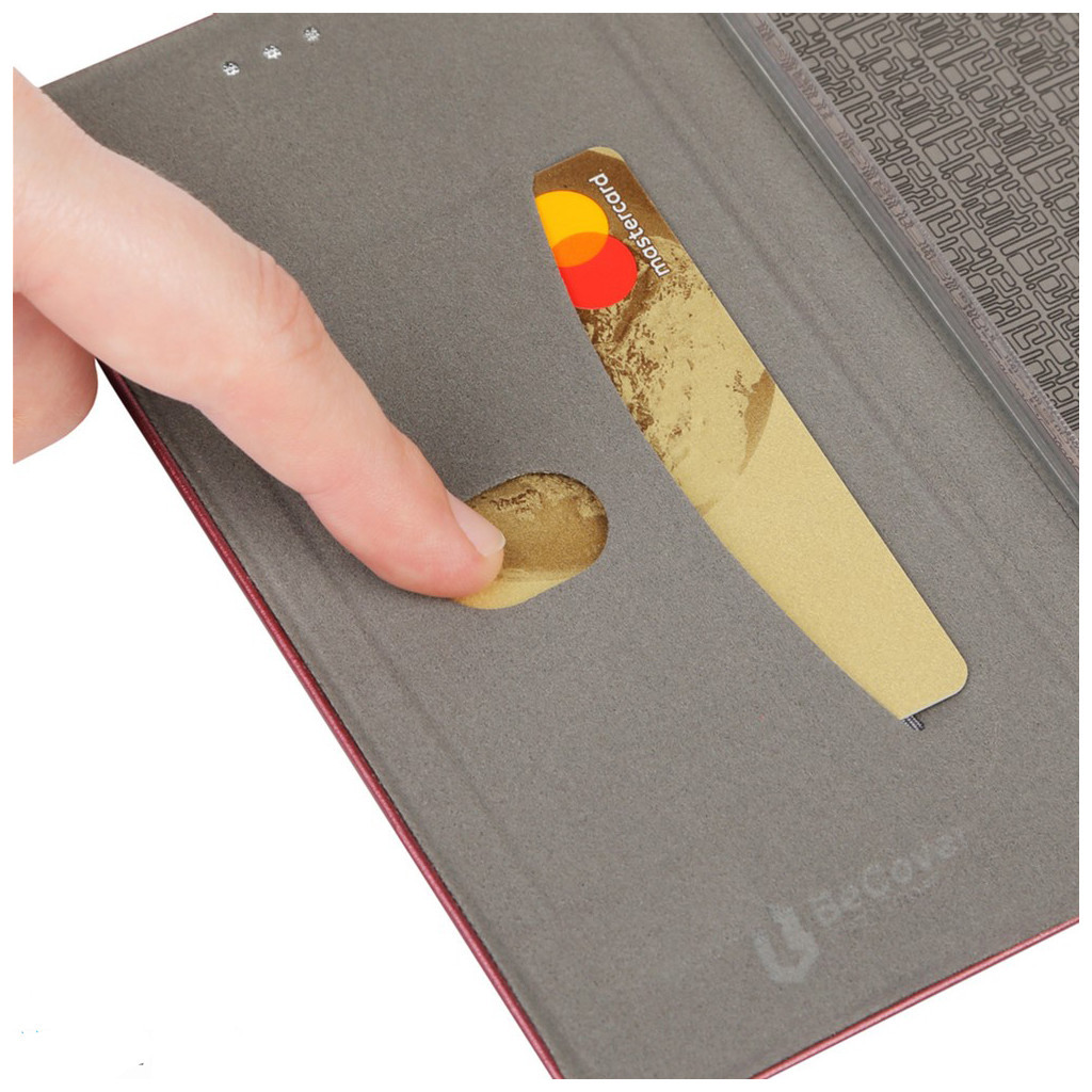 Чохол до мобільного телефона BeCover Exclusive Motorola Moto G14 Burgundy Red (710235) - зображення 4