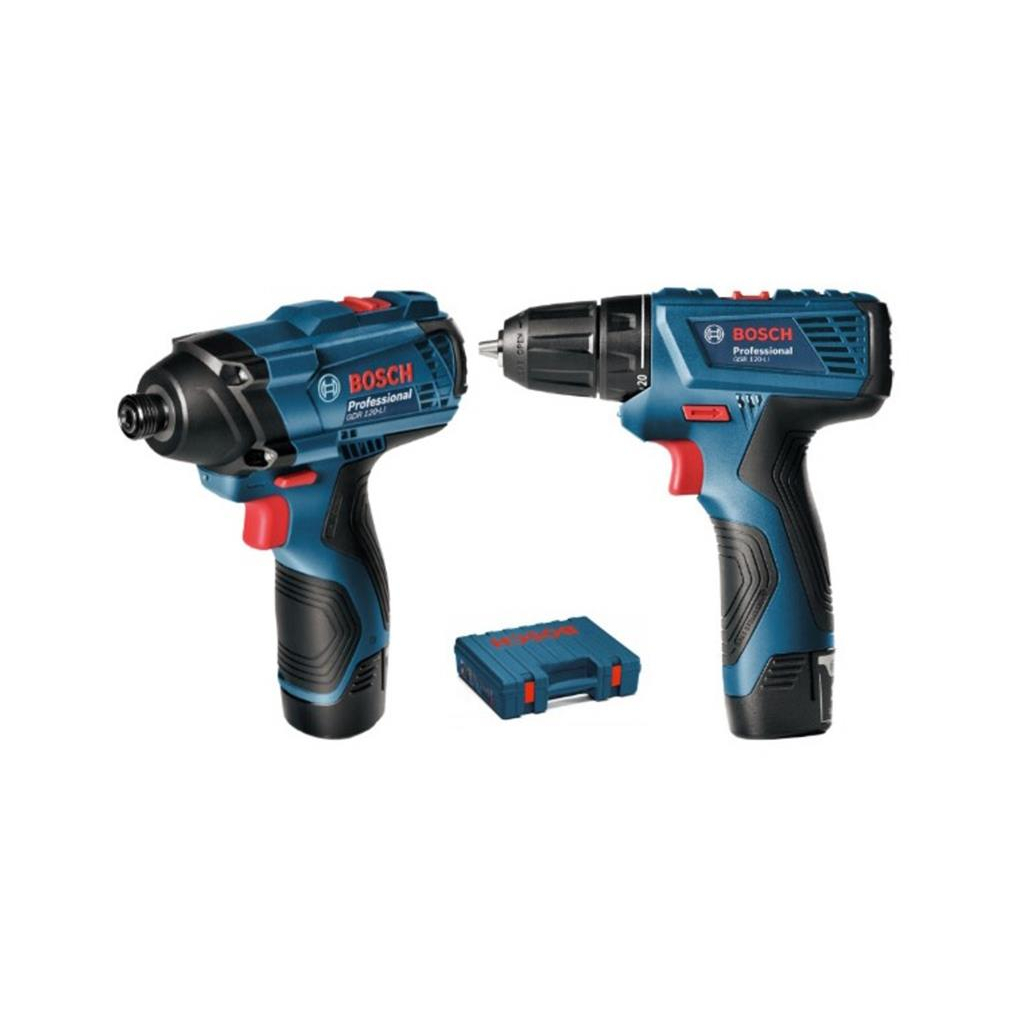 Набір електроінструментів Bosch шуруповерт GSR 120-LI + гайковерт GDR120-LI (0.601.9F0.002) - зображення 1