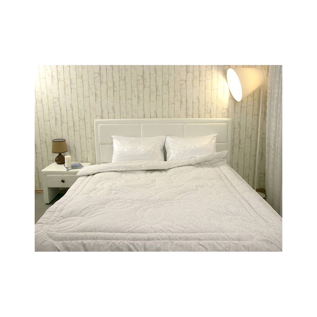 Ковдра Руно вовняна Білий вензель зимова 140х205 (321.02ГШУ_Білий вензель) - зображення 5