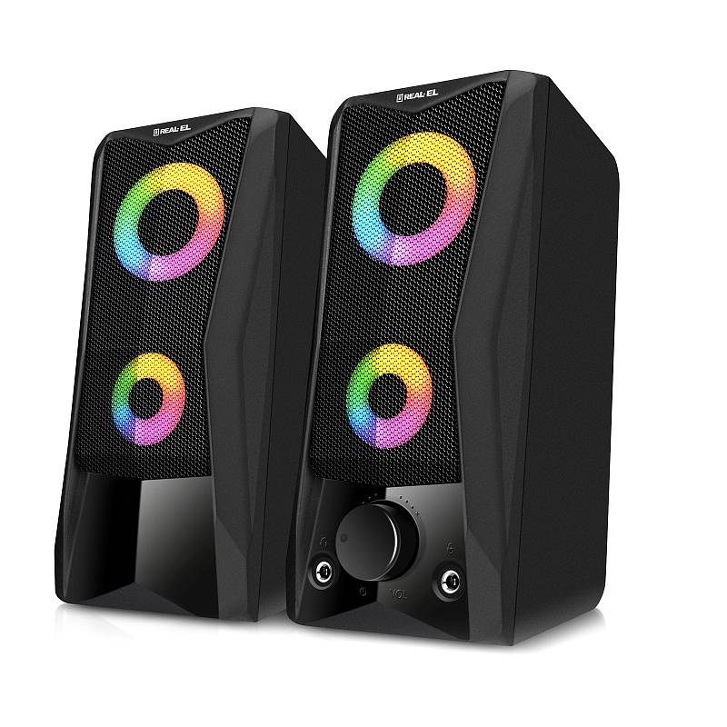 Акустична система REAL-EL S-107 Black  - зображення 1