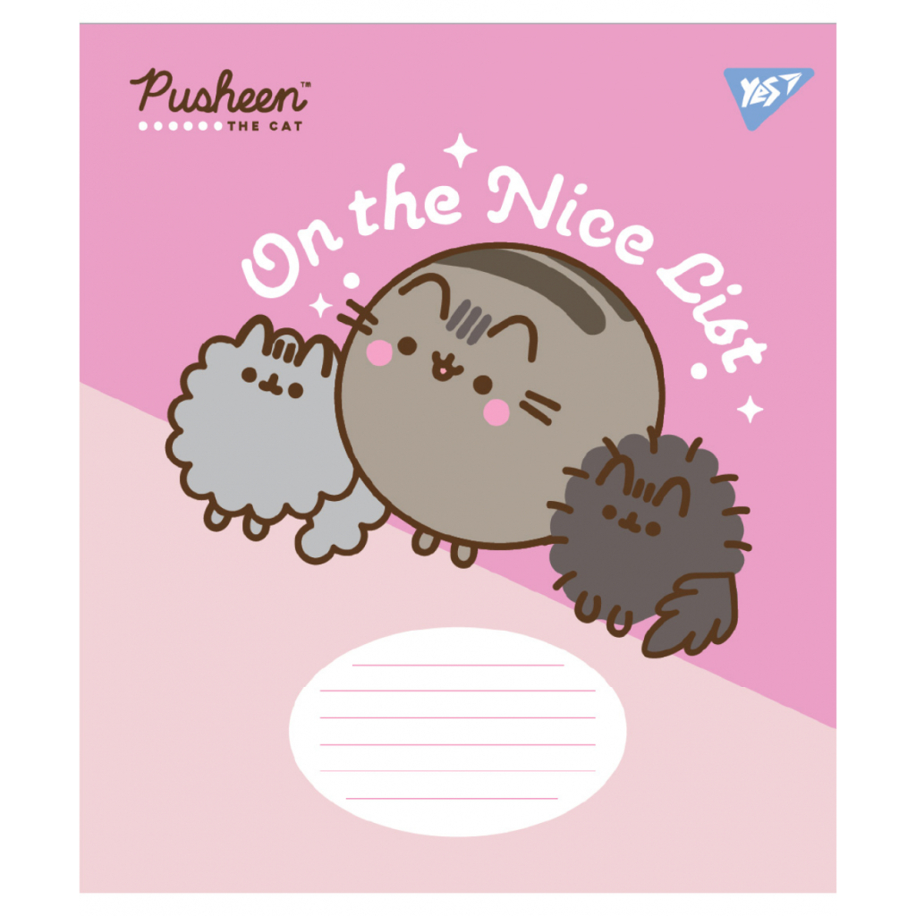 Зошит Yes Pusheen The Cat А5 12 аркушів коса лінія (767614) - зображення 5