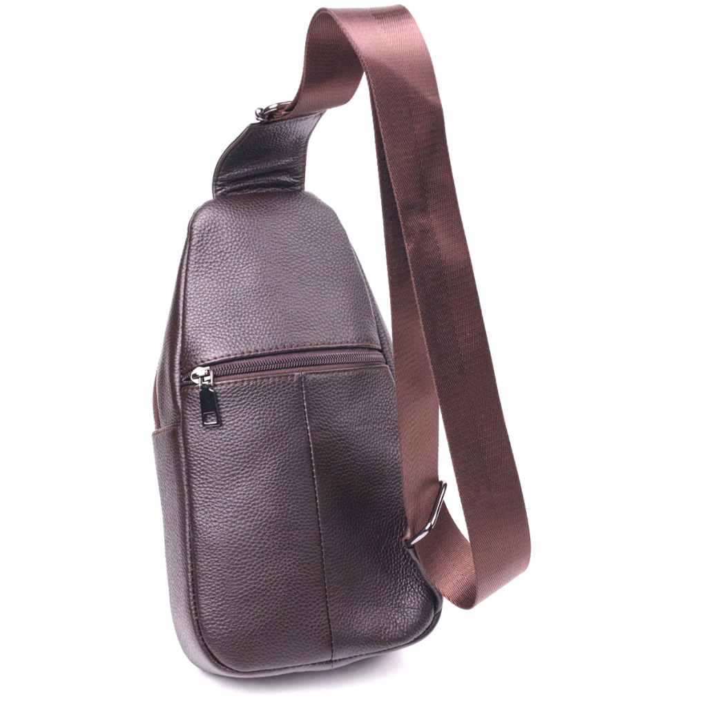 Сумка Vintage Слінг чоловіча з натуральної шкіри Коричнева (21401) - зображення 2