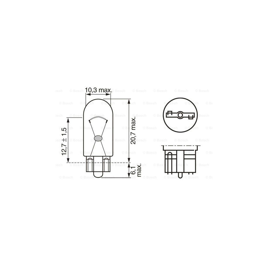 Автолампа Bosch 5W (1 987 302 819) - зображення 2