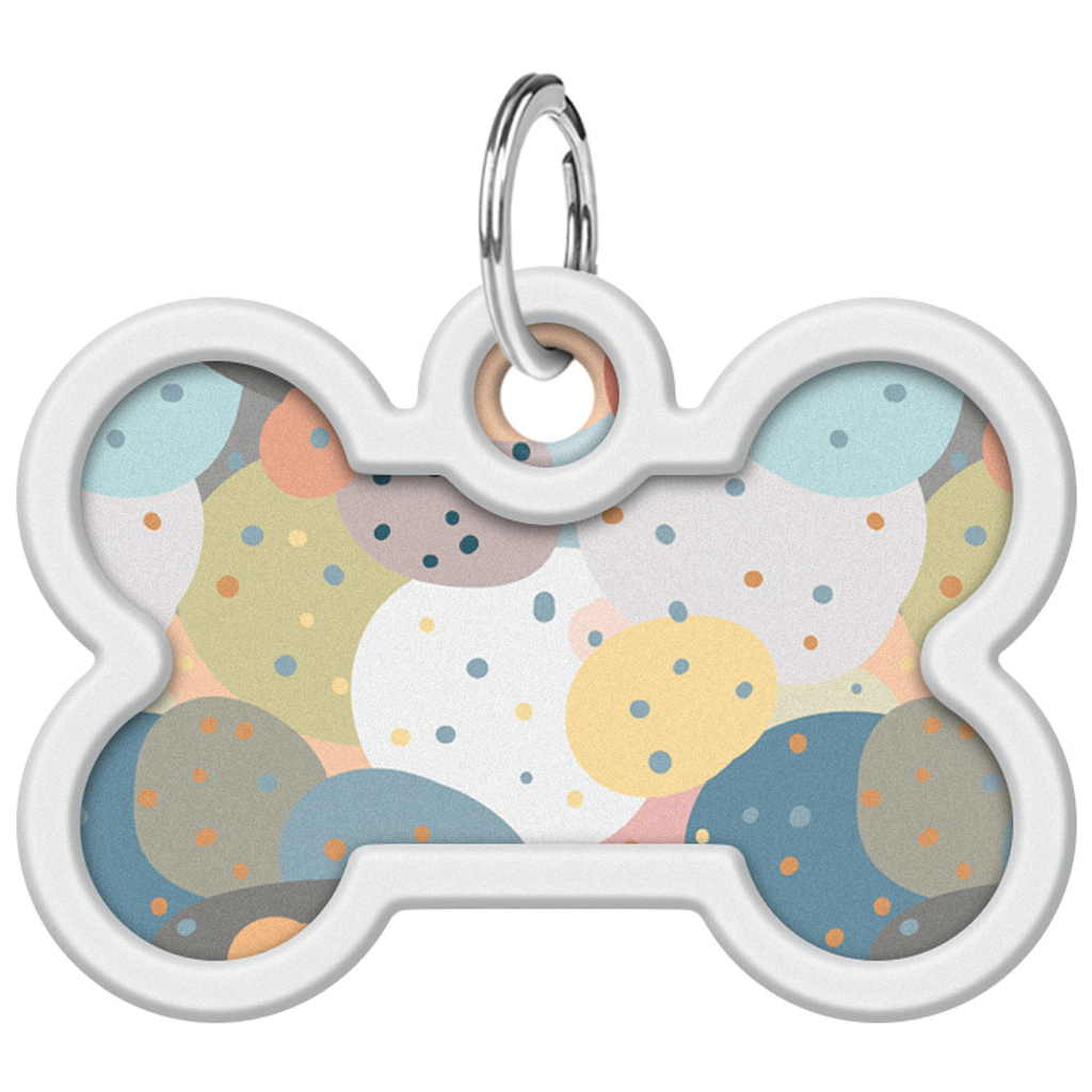 Адресник для тварин WAUDOG Smart ID з QR паспортом "Абстракція", кістка 40х28 мм (0640-0219) - изображение 2