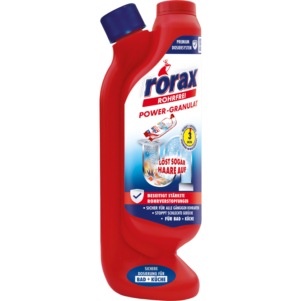 Засіб для прочищення труб Rorax Гранули 600 г (4001499185243/4001499969331) - зображення 1