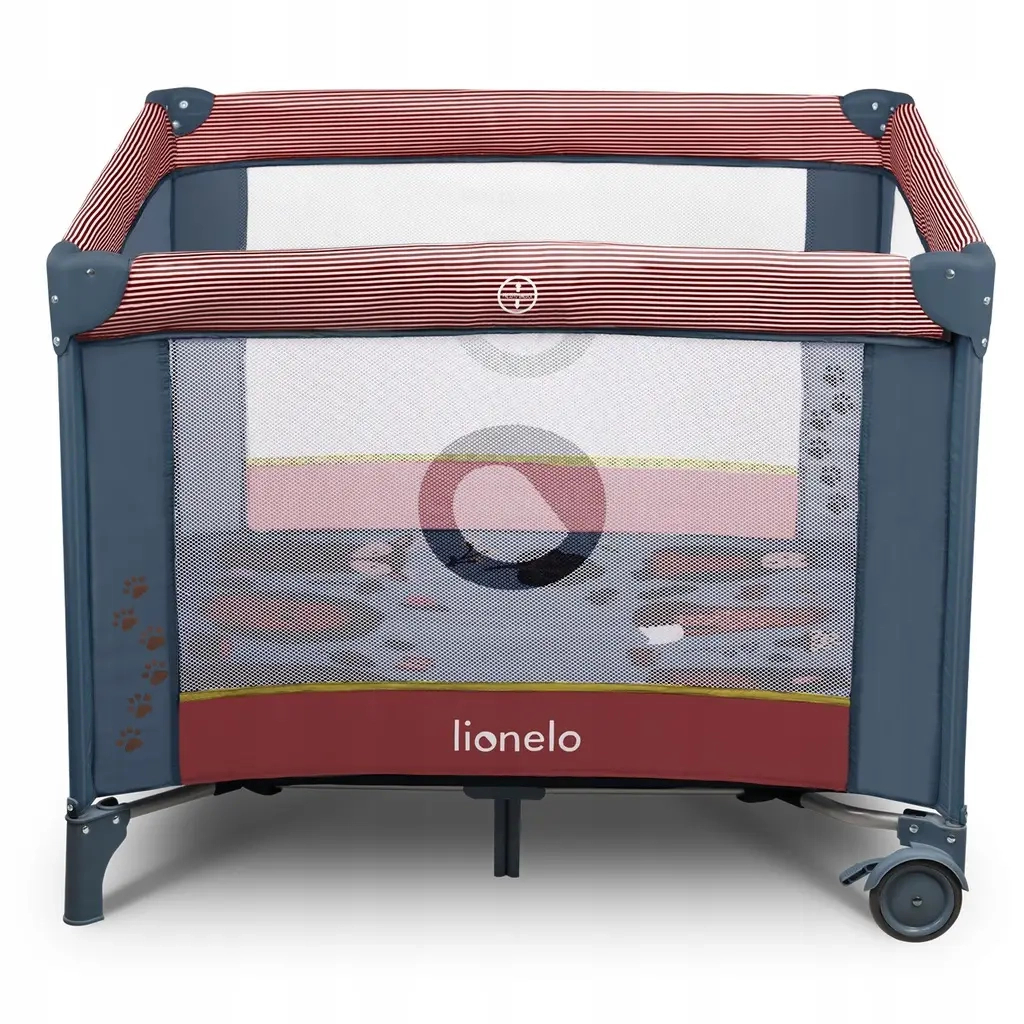 Дитячий манеж Lionelo Fie колір - cobalt red (LO.FE01) - зображення 3