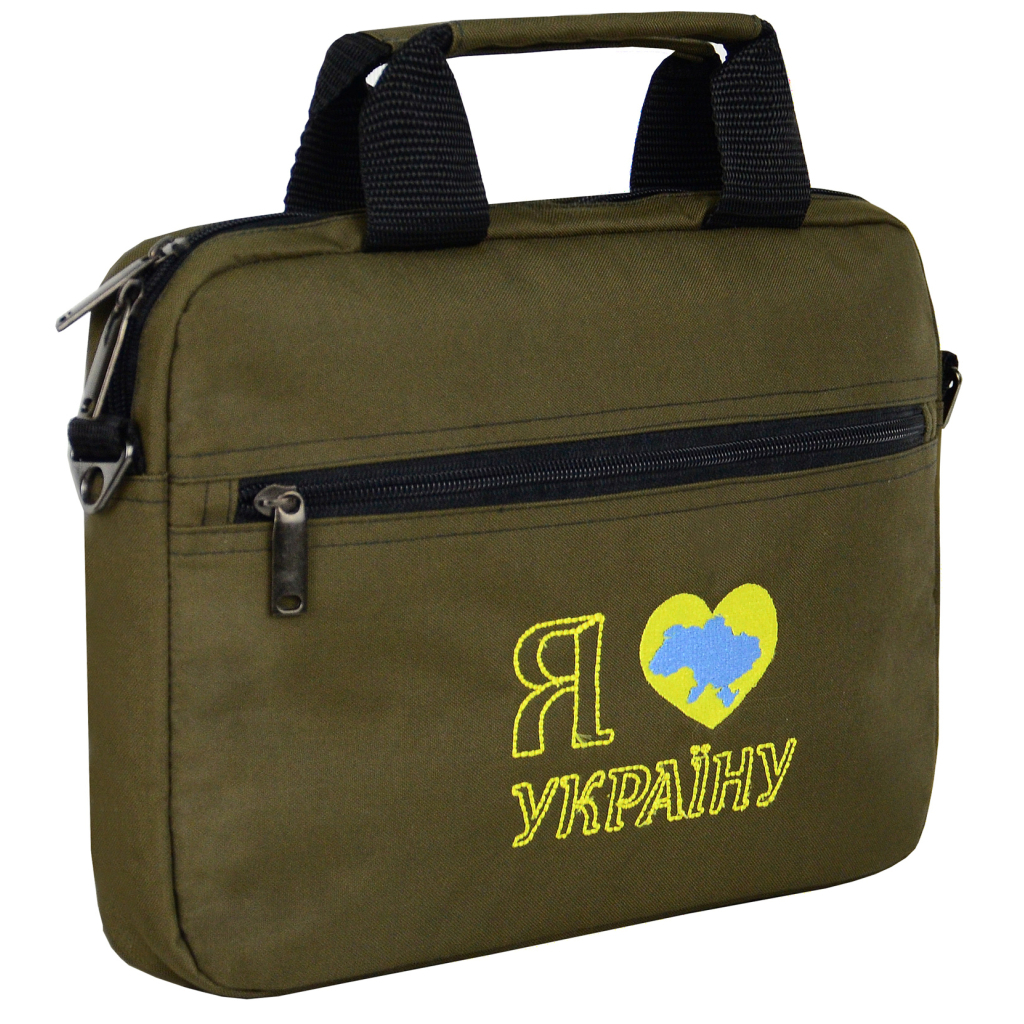 Сумка для ноутбука Porto 12'' PN12 LoveUkraine Green (PN12GR_LoveUkr) - зображення 2
