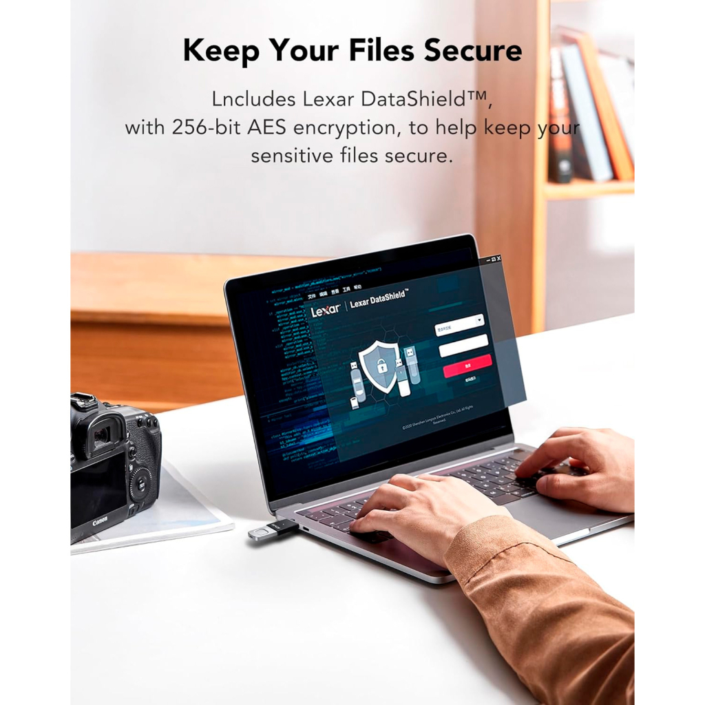 USB флеш накопичувач Lexar 128GB JumpDrive Fingerprint F35 Pro USB 3.2 (LJDF35P128G-RNBNG) - изображение 11