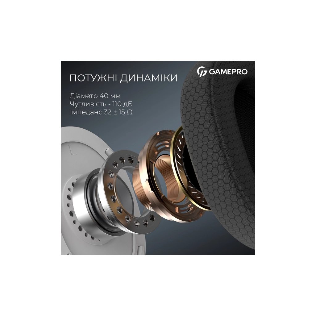 Навушники GamePro Asgard Bragi 7.1 RGB Tri-Mod White (HSW250W) - изображение 7