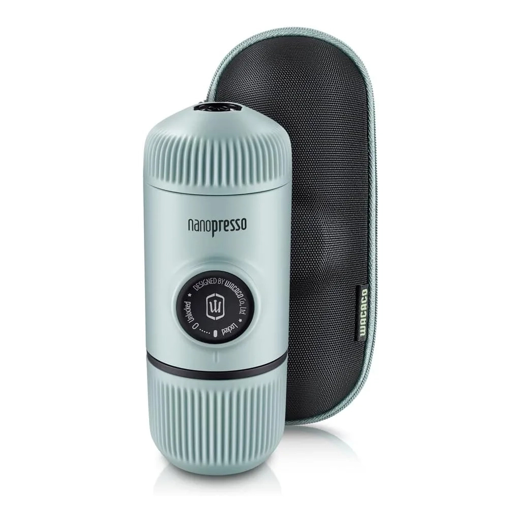 Кавоварка кемпінгова Wacaco Nanopresso з чохлом блакитна (WNANOBLUE) - зображення 1