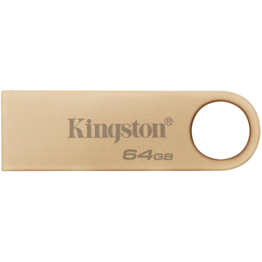USB флеш накопичувач Kingston 64GB DataTraveler SE9 G3 Gold USB 3.2 (DTSE9G3/64GB) - изображение 1
