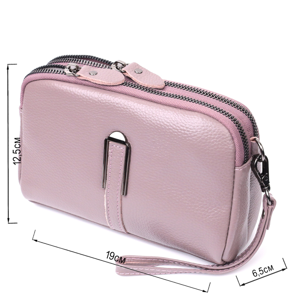 Сумка Vintage З натуральної шкіри Фіолетова (22279) - зображення 3