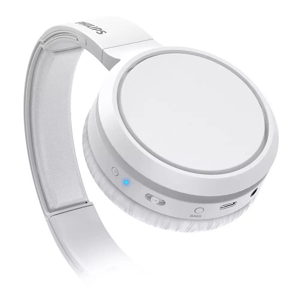 Навушники Philips TAH5205 Over-ear ANC Wireless Mic White (TAH5205WT/00) - зображення 6
