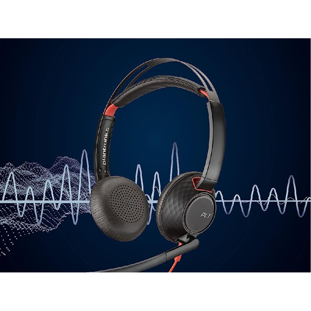 Навушники Poly Blackwire 5220 USB-A/USB-C 3.5 мм Black (8X231AA) - зображення 4