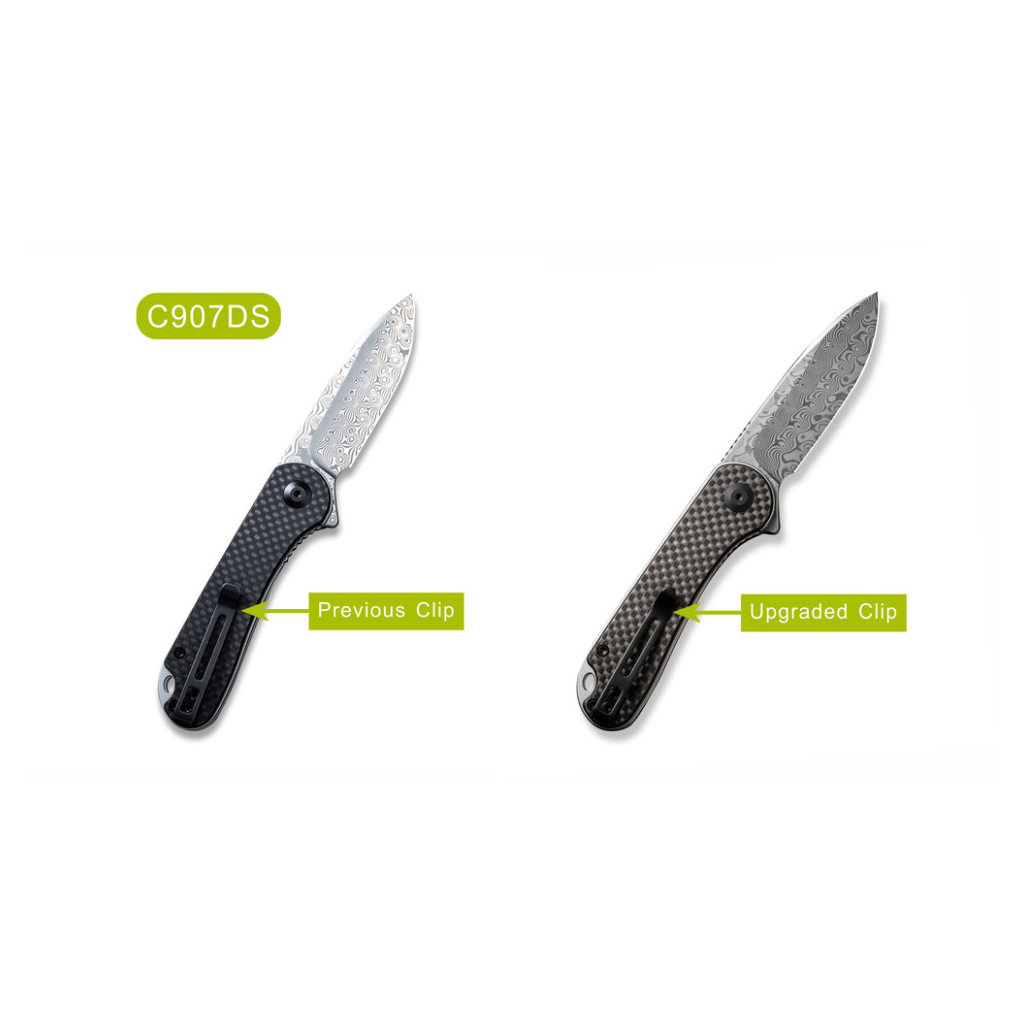 Ніж Civivi Elementum, Damascus, Carbon Fiber/G10 (C907DS) - зображення 9