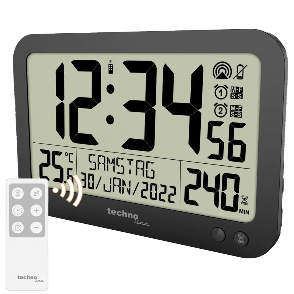 Настінний годинник Technoline WS8026 Black (DAS302460) - зображення 3