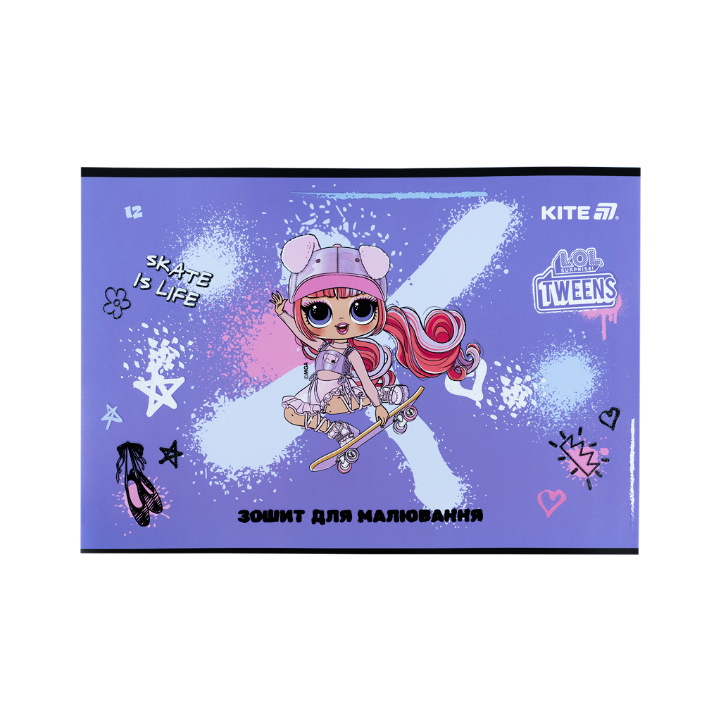 Альбом для малювання Kite LOL, 12 аркушів (LO25-241) - изображение 3