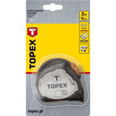 Рулетка Topex сталева стрічка 5 м x 22 мм, магніт (27C375) - зображення 2