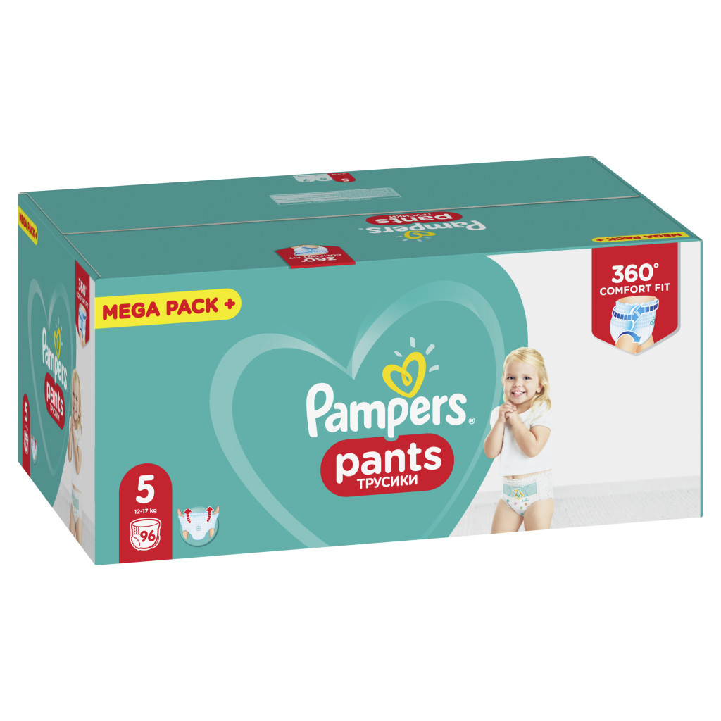 Підгузки Pampers трусики Pants Junior Розмір 5 (12-17 кг), 96 шт (4015400697541) - зображення 3