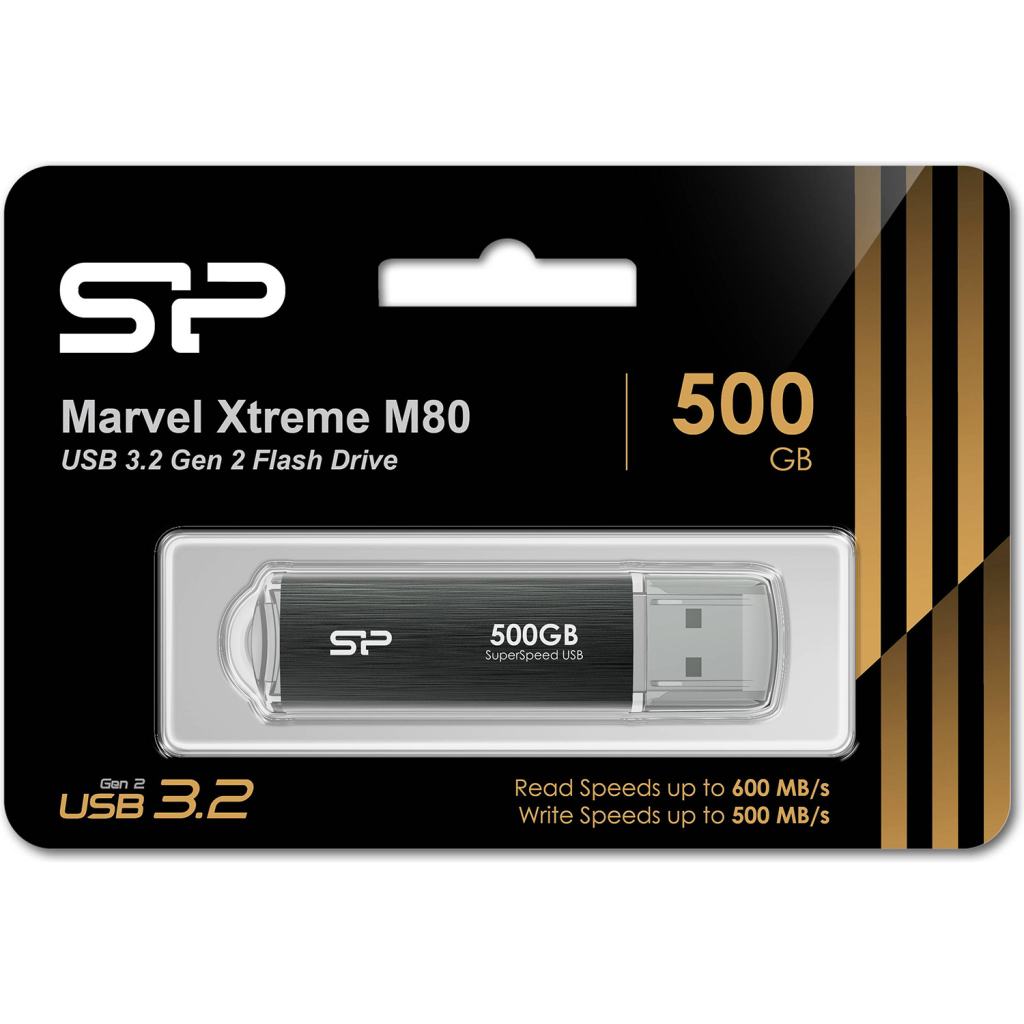 USB флеш накопичувач Silicon Power 500 GB Silicon Marvel Xtreme M80 USB 3.2 (SP500GBUF3M80V1G) - зображення 2
