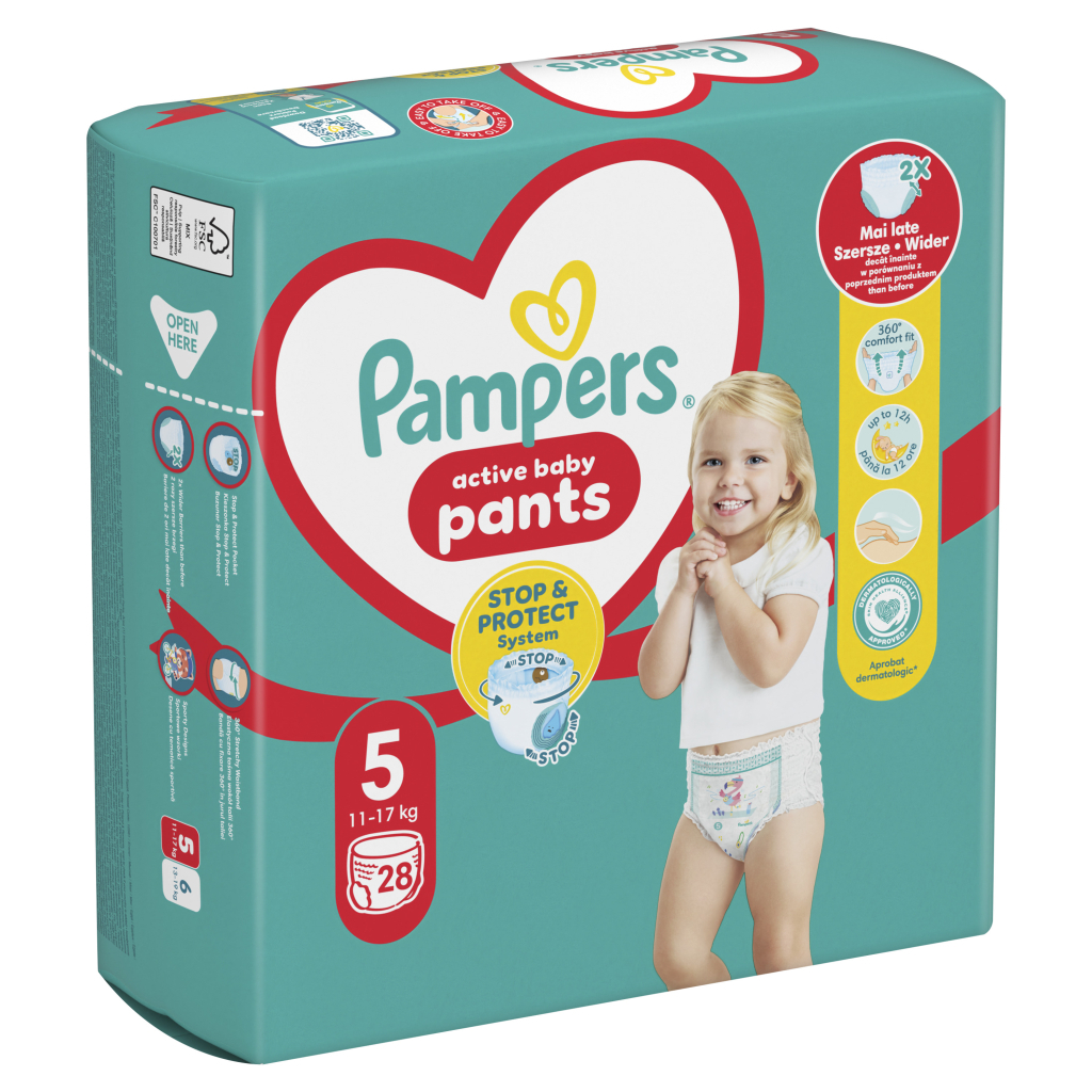 Підгузки Pampers трусики Pants Junior Розмір 5 (11-17 кг) 28 шт (8006540069714) - зображення 2