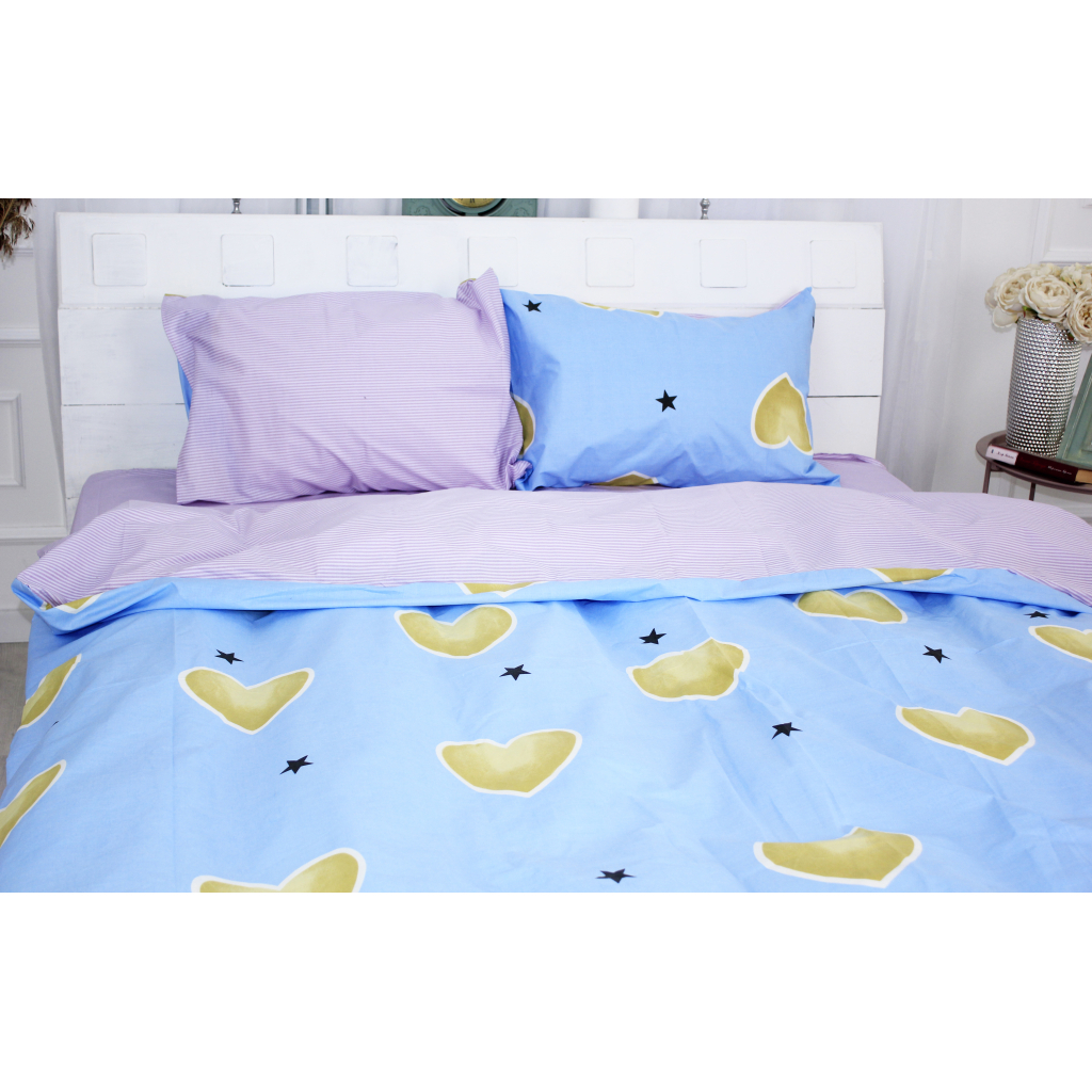 Постільна білизна MirSon Бязь Ranforce Elite 17-0463 Love stories King Size (2200004705118) - зображення 1