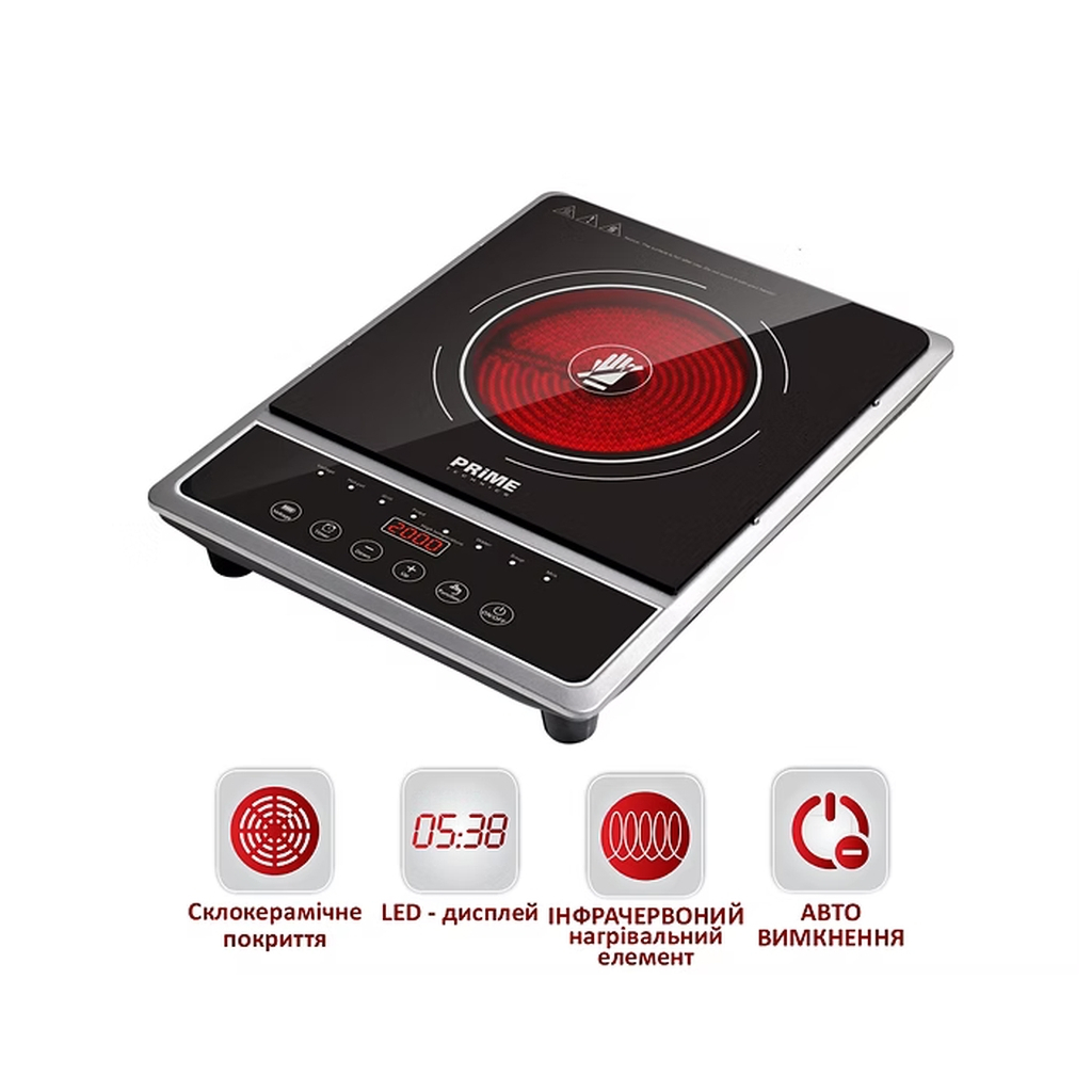 Настільна плита PRIME Technics PHC 2019 GB - зображення 4