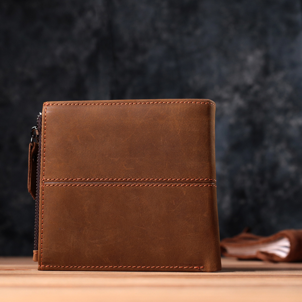 Гаманець Vintage З натуральної шкіри Коричневий (22856) - зображення 10