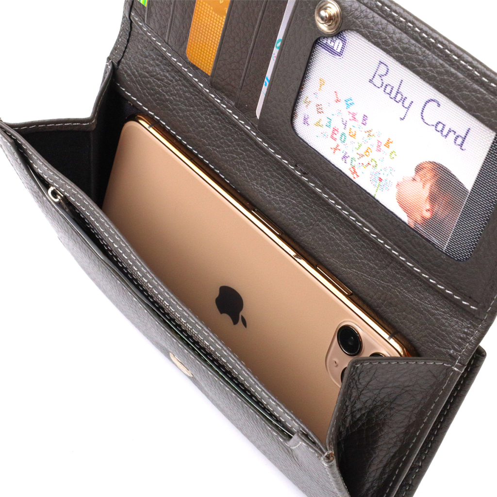 Портмоне Canpellini З натуральної шкіри флотар Сіре (21851) - зображення 7