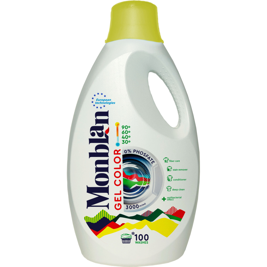 Гель для прання Monblan Color 3 л (4820168433627) - зображення 1
