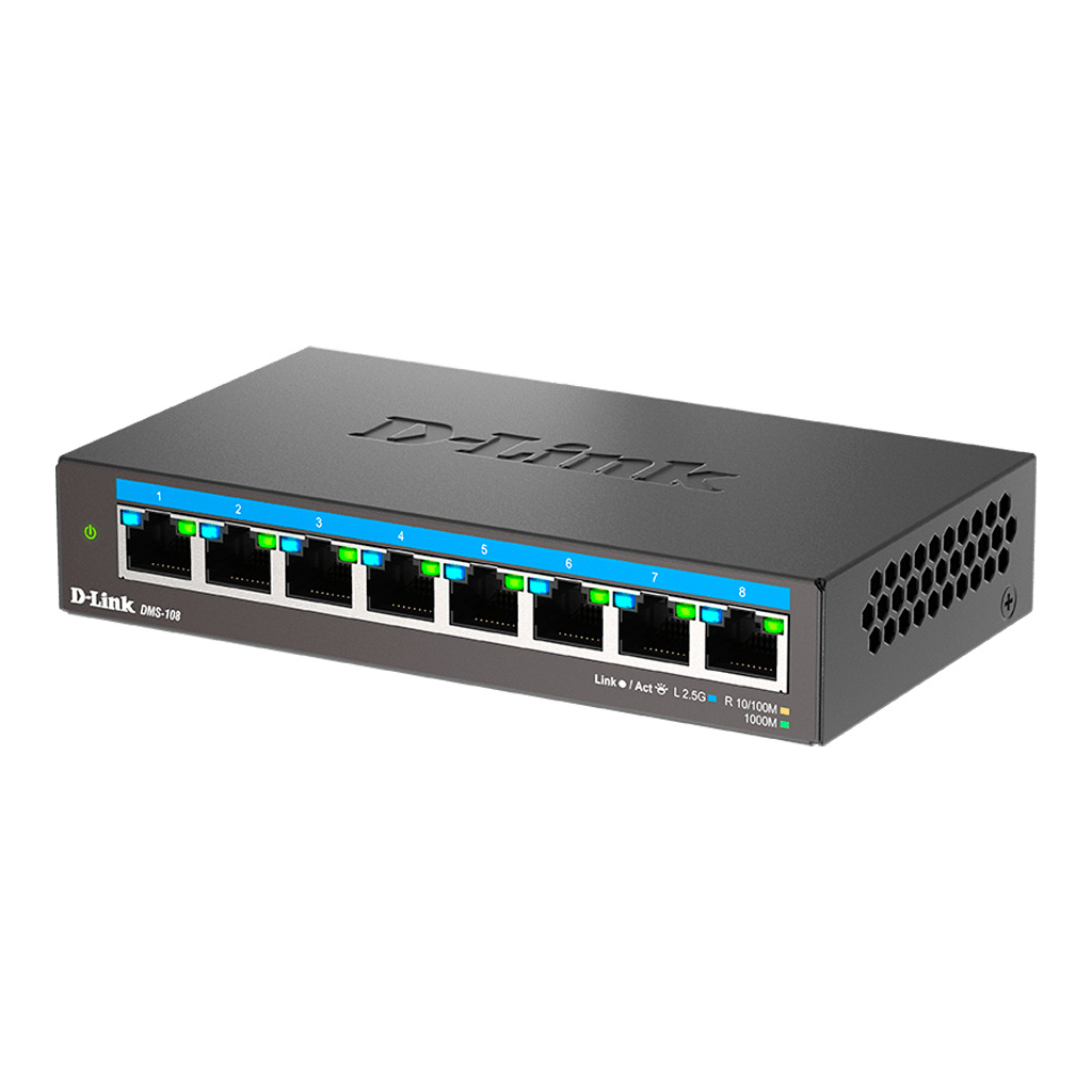 Комутатор мережевий D-Link DMS-108 - зображення 1