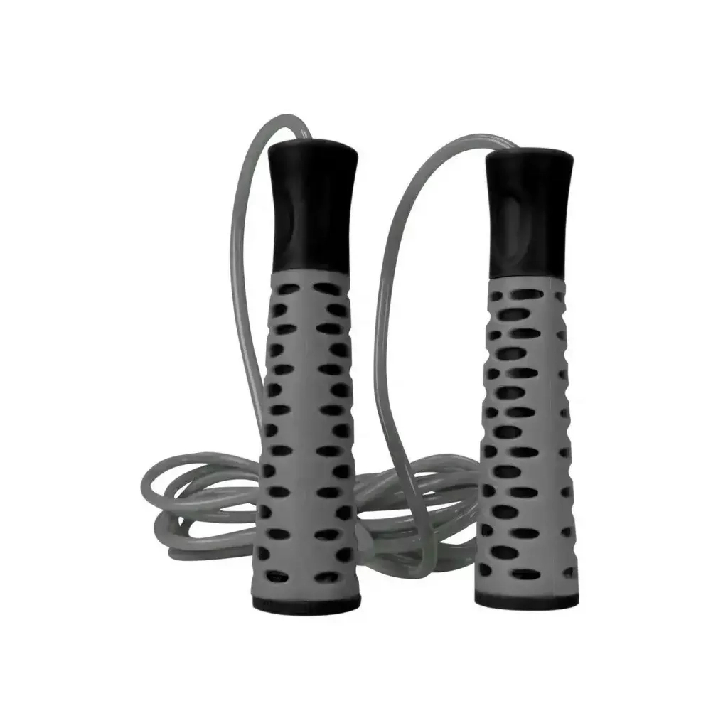 Скакалка PowerPlay 4206 Cіро-чорна (PP_4206_Grey/Black) - зображення 2