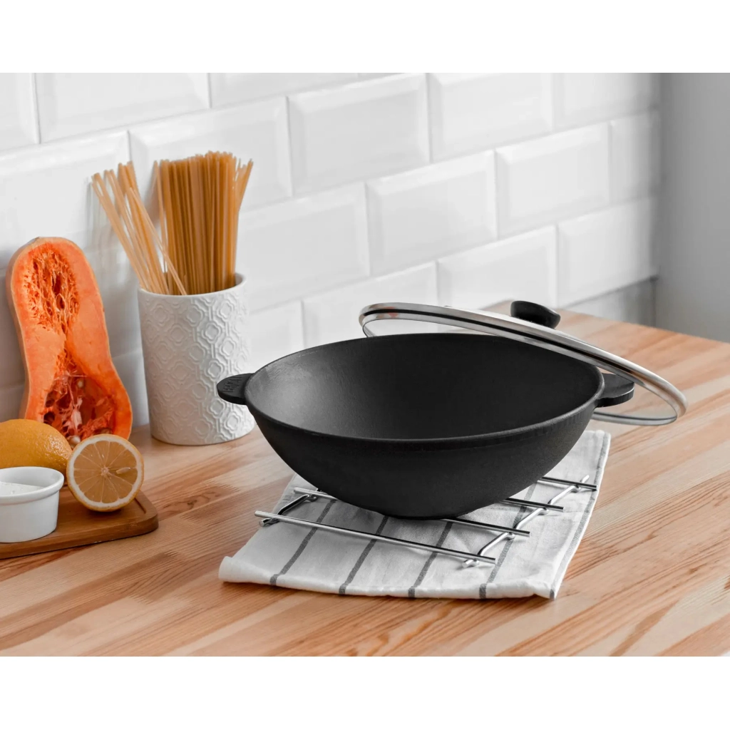 Сковорода Brizoll чавунна WOK 4,7 л 300х103 мм (W30) - зображення 6