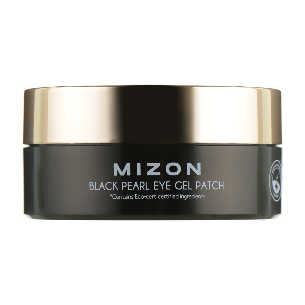 Патчі під очі Mizon Black Pearl Eye Gel Patch Гідрогелеві З екстрактом чорних перлів 60 шт. (8809579273141) - изображение 1