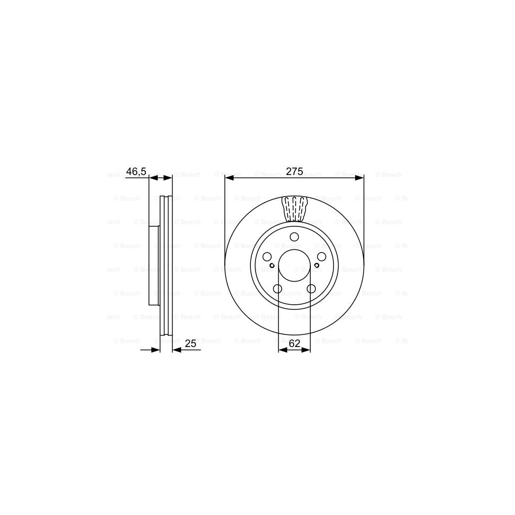 Гальмівний диск Bosch 0 986 479 428 - зображення 5