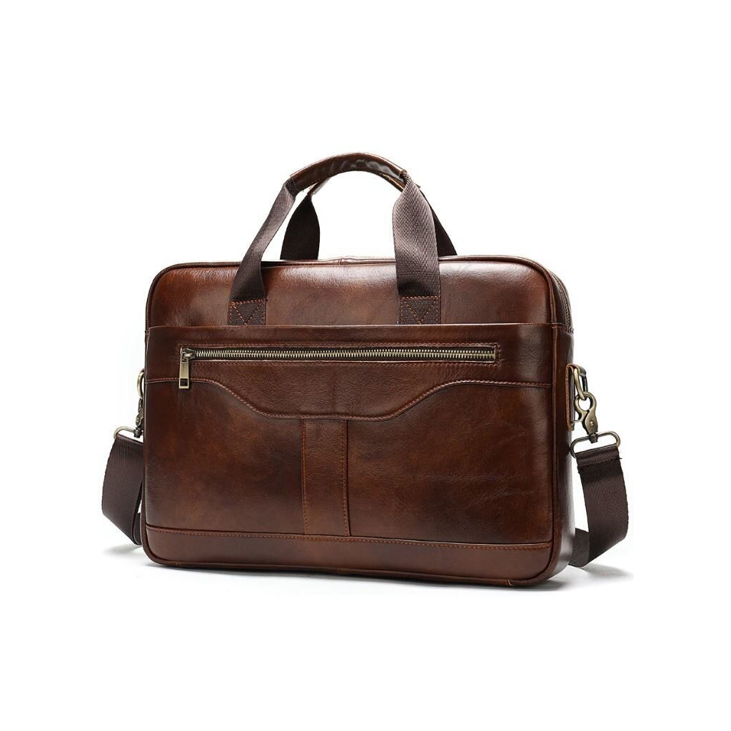 Сумка Vintage Чоловіча з зернистої шкіри Коричнева (14837) - зображення 1