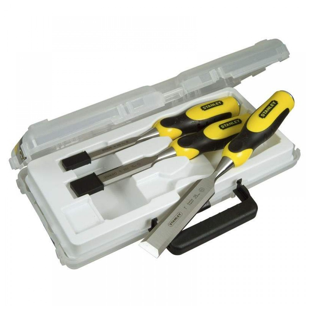 Стамеска Stanley DYNAGRIP, 3шт 10-15-20мм, кейс (2-16-887) - зображення 1