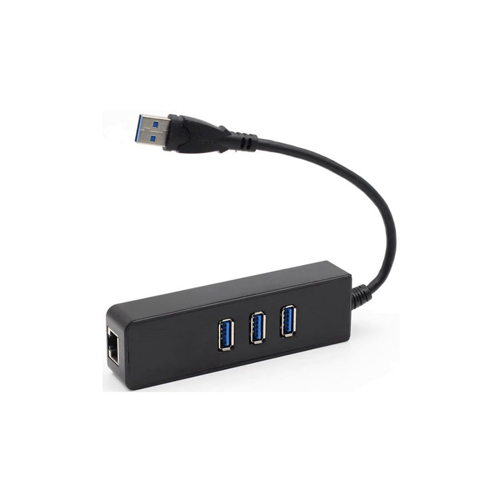 Концентратор Dynamode USB 3.0 Type-A - RJ45 Gigabit Lan, 3*USB 3.0 (USB3.0-Type-A-RJ45-HUB3) - зображення 2