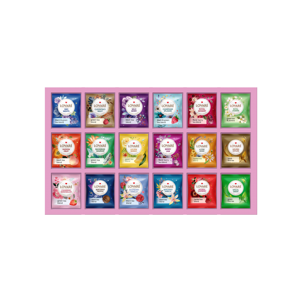 Чай Lovare "Great Party" 18 видів по 5 шт (lv.72878) - зображення 3