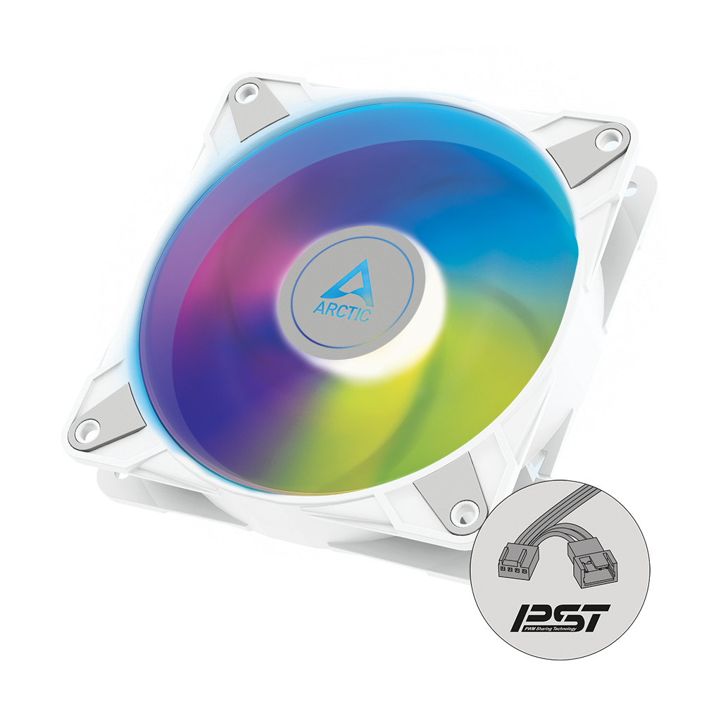 Кулер до корпусу Arctic P14 PWM PST/A-RGB WHITE (ACFAN00276A) - зображення 1