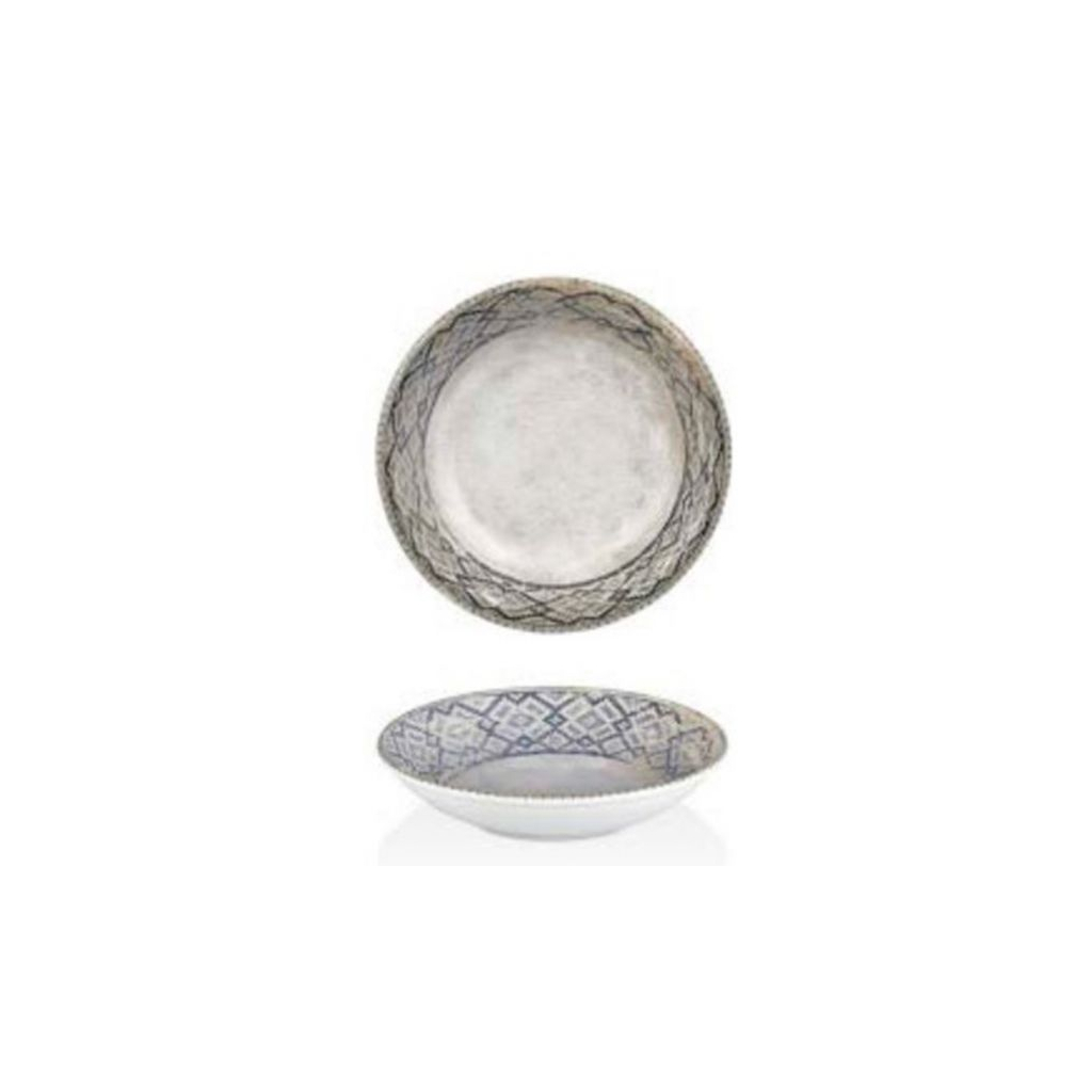 Тарілка By Bone серія "Rug" глибока 25 см, 1300 мл (RUG-FL-25-CK) - зображення 1