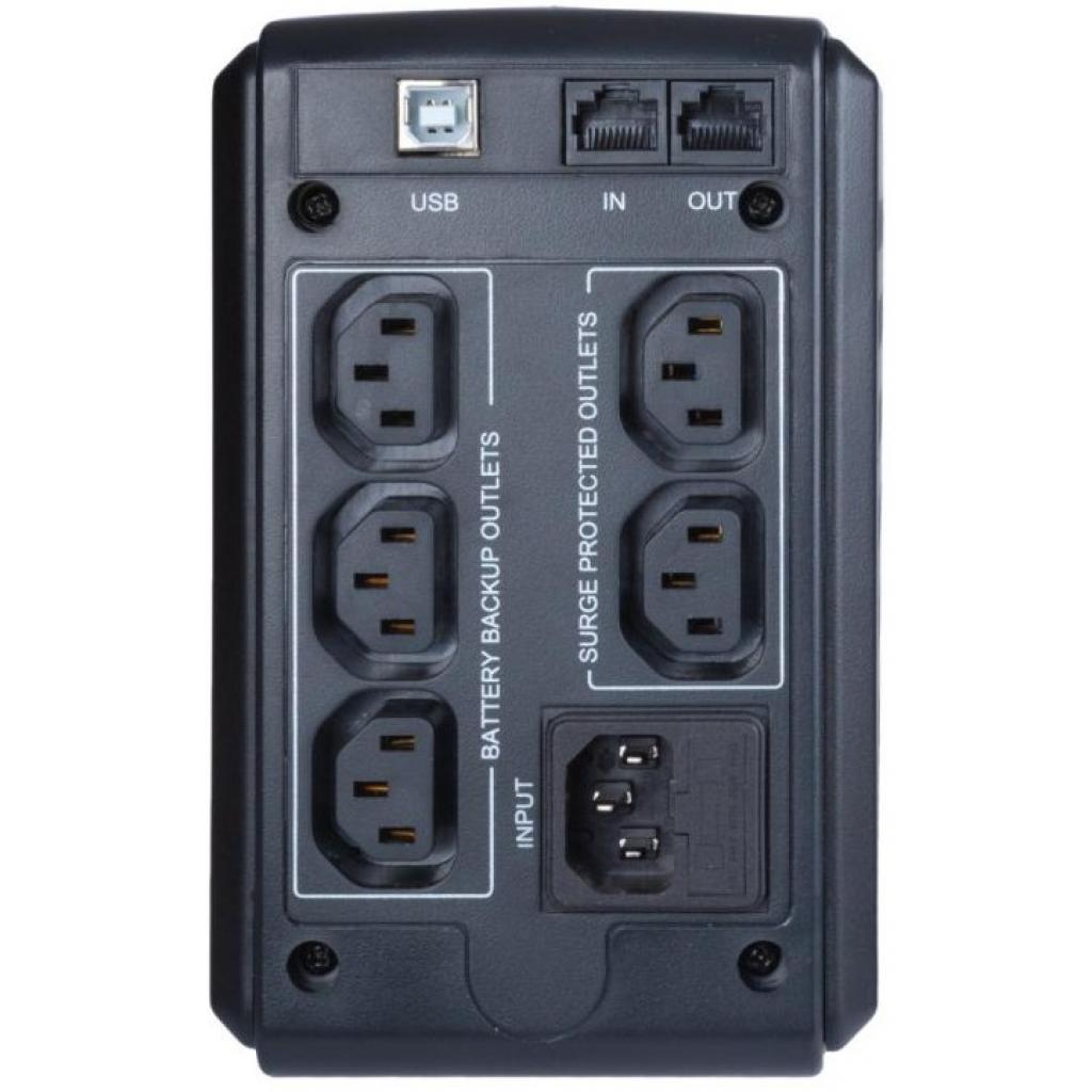 Пристрій безперебійного живлення Powercom SPT-700-II LED Powercom (SPT.700.II.LED) - зображення 3