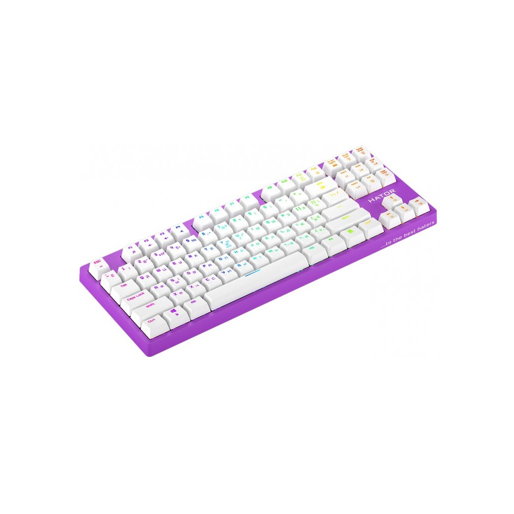 Клавіатура Hator Rockfall EVO TKL Kailh Optical Lilac (HTK-633) - зображення 5