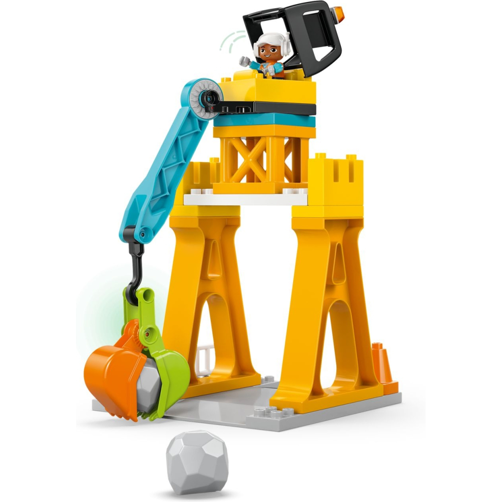 Конструктор LEGO DUPLO Town 3-в-1 Будівельний майданчик і техніка (10476) - зображення 7