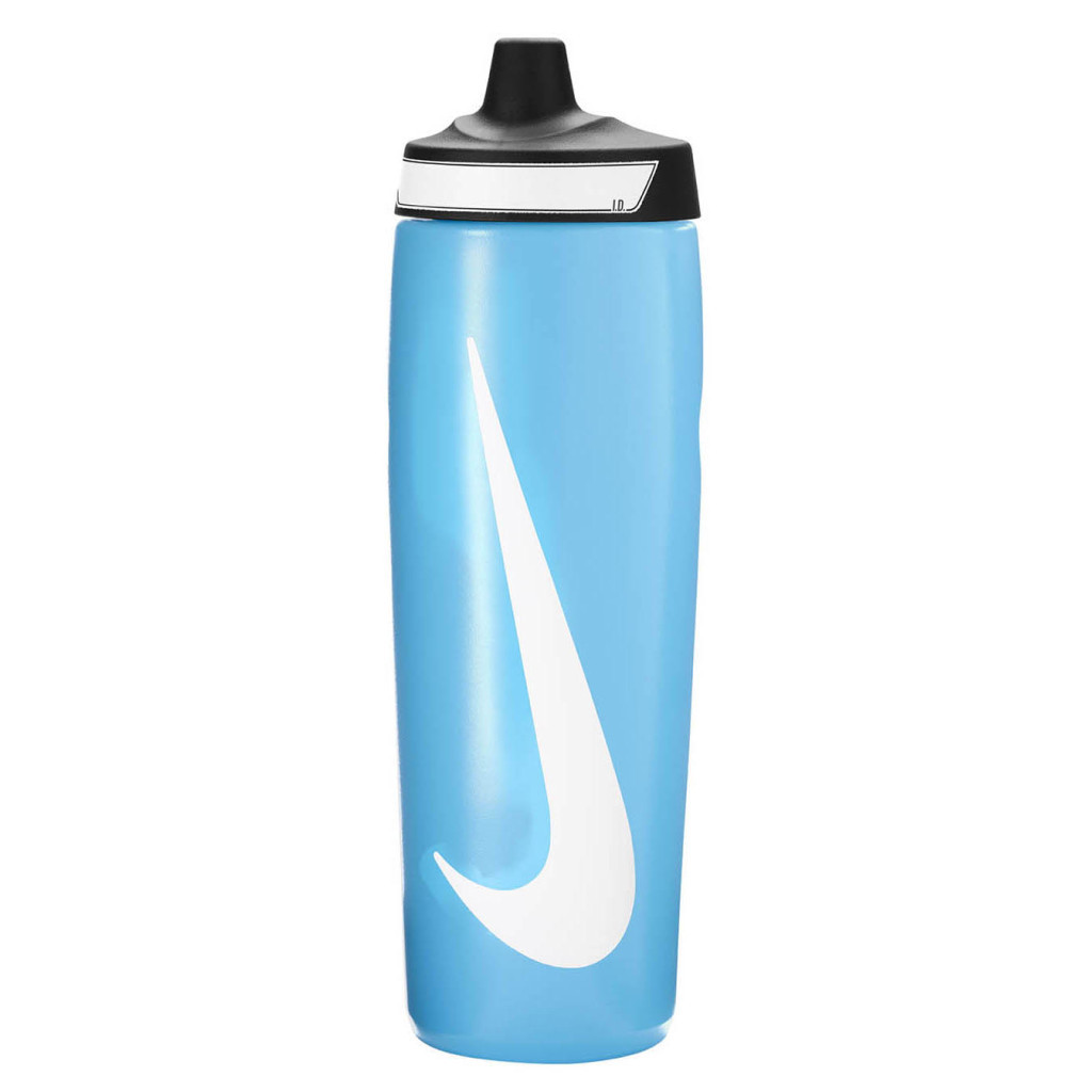 Пляшка для води Nike Refuel Bottle 24 OZ блакитний, чорний, білий 709 мл N.100.7666.422.24 (887791745286) - зображення 1