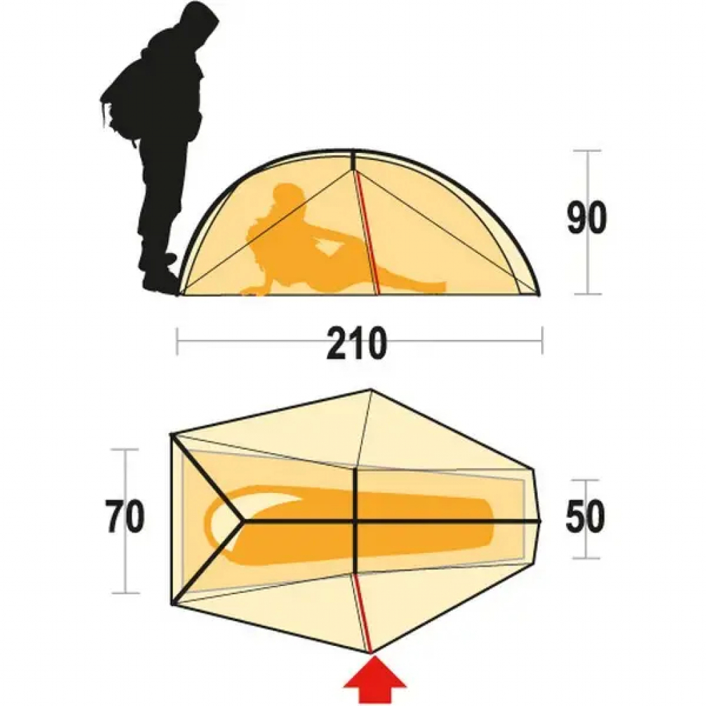 Намет Ferrino Nemesi 1 Olive Green (923825) - зображення 6