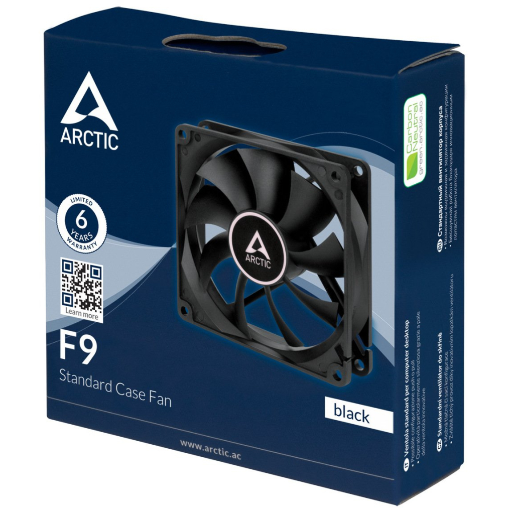 Кулер до корпусу Arctic F9 BLACK (ACFAN00212A) - зображення 4